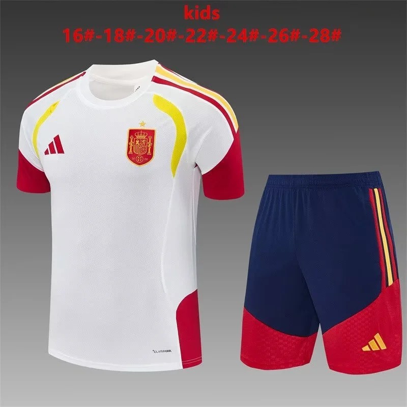 ESPAÑA Blanco Kit Infantil MUNDIAL 2026 Entreno equipación 25-26