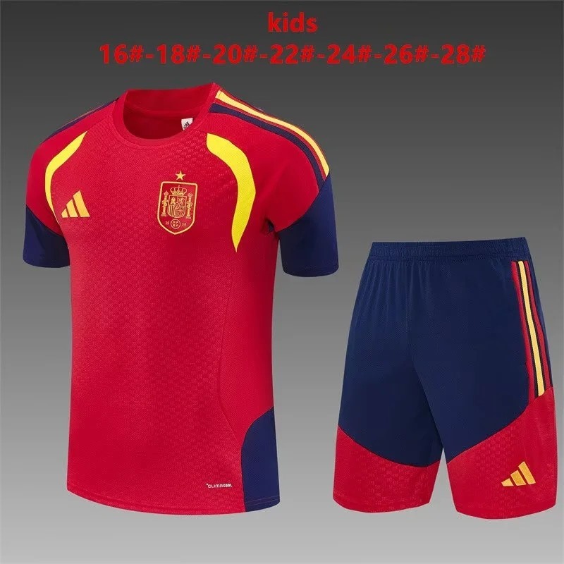 ESPAÑA rojo Kit Infantil MUNDIAL 2026 Entreno equipación 25-26