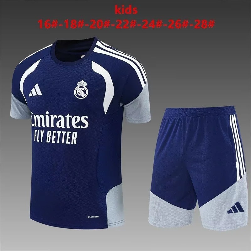 Real Mad. Azul Kit Infantil MUNDIAL 2026 Entreno equipación 25-26