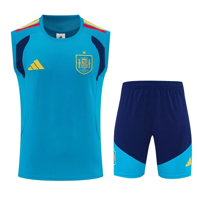 ESPAÑA Azul claro Conjunto Adulto completo Sin Mangas Entrenamiento equipación 2026