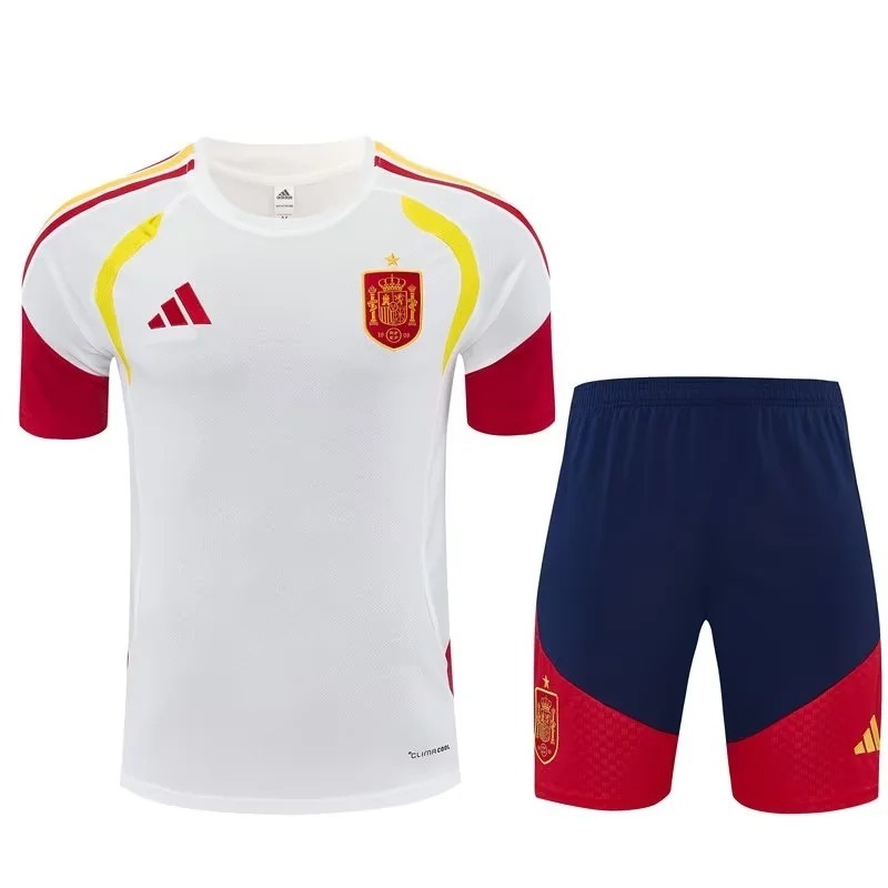 ESPAÑA Blanco Conjunto Adulto completo Entrenamiento equipación MUNDIAL 2026