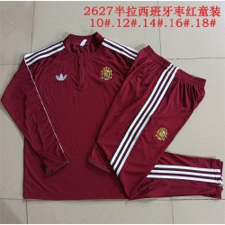 ESPAÑA Chandal futbol con sudadera fina manga larga niño MUNDIAL 2026