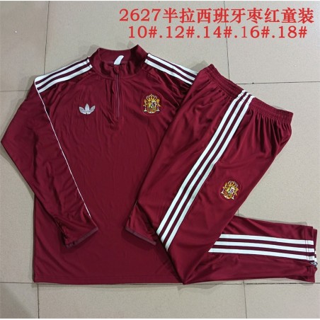 ESPAÑA Chandal futbol con sudadera fina manga larga niño MUNDIAL 2026