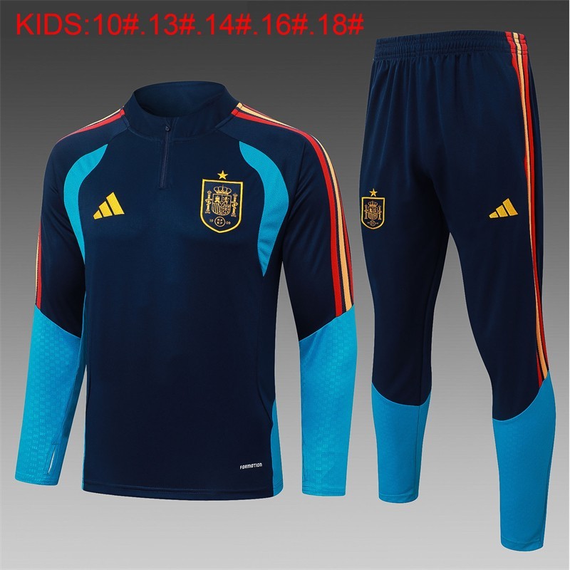 ESPAÑA Chandal futbol con sudadera fina manga larga niño MUNDIAL 2026