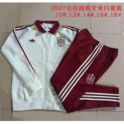 ESPAÑA Chandal futbol con chaqueta de cremallera completa manga larga niño MUNDIAL 2026